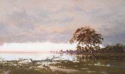 WC Piguenit The Flood on the Darling River Germany oil painting artist
